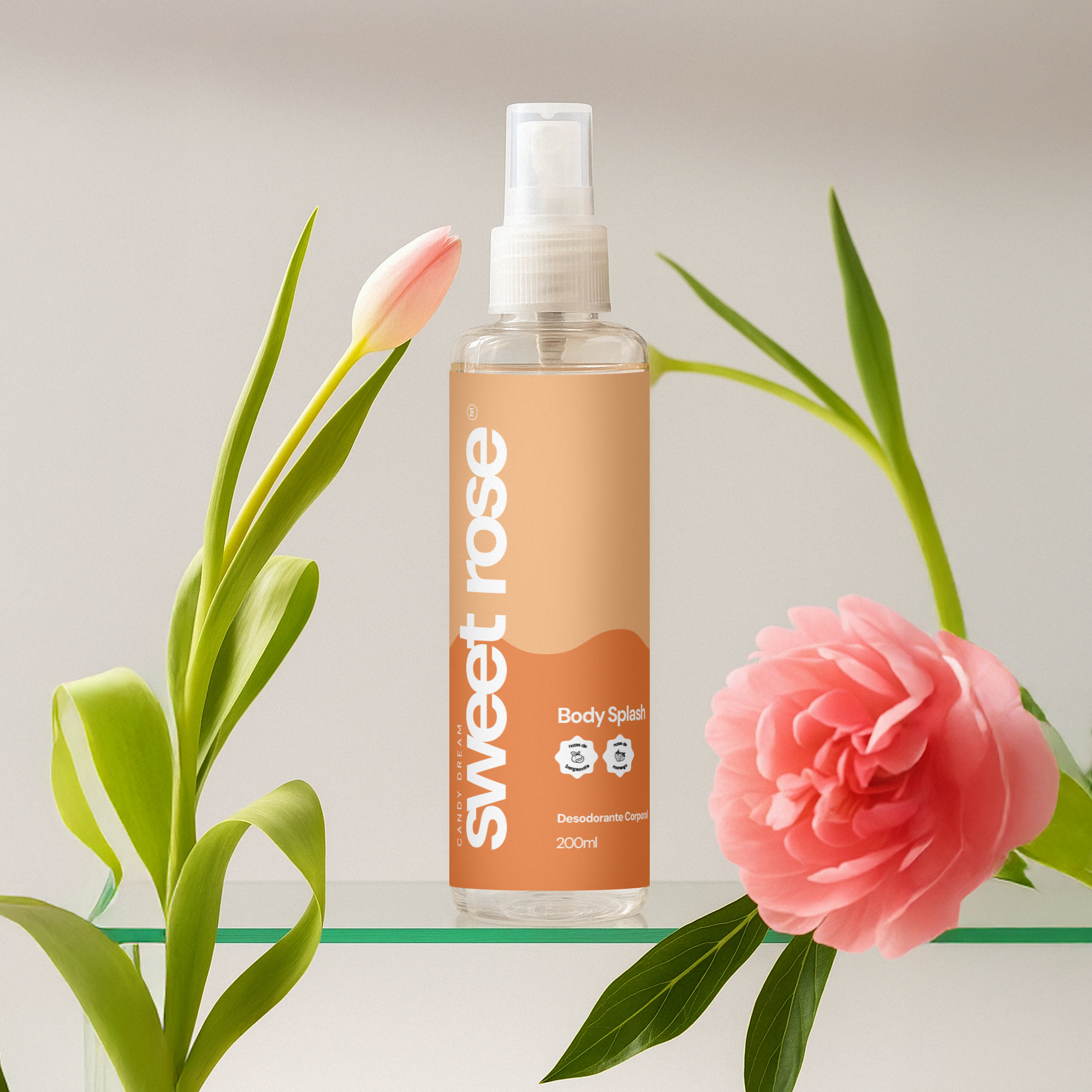 Body Splash Sweet Rose 200ml (Inspirado no Berry Kiss de Victoria's Secret) - Mio Capelli®