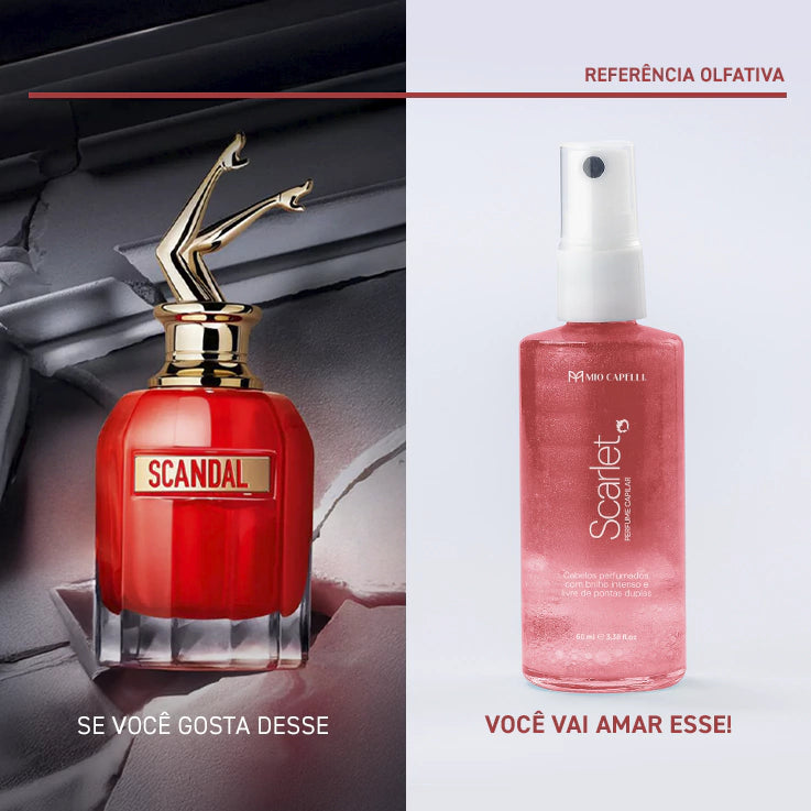 Perfume Capilar Scarlet 60ml (Inspirado no Scandal Jean Paul Gaultier) - Mio Capelli®