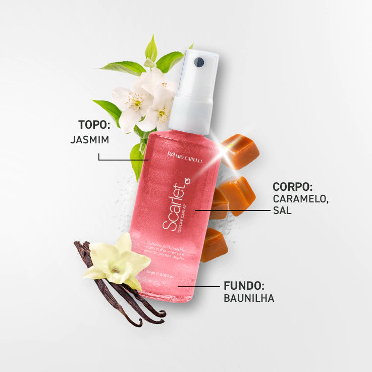 Perfume Capilar Scarlet 60ml (Inspirado no Scandal Jean Paul Gaultier) - Mio Capelli®